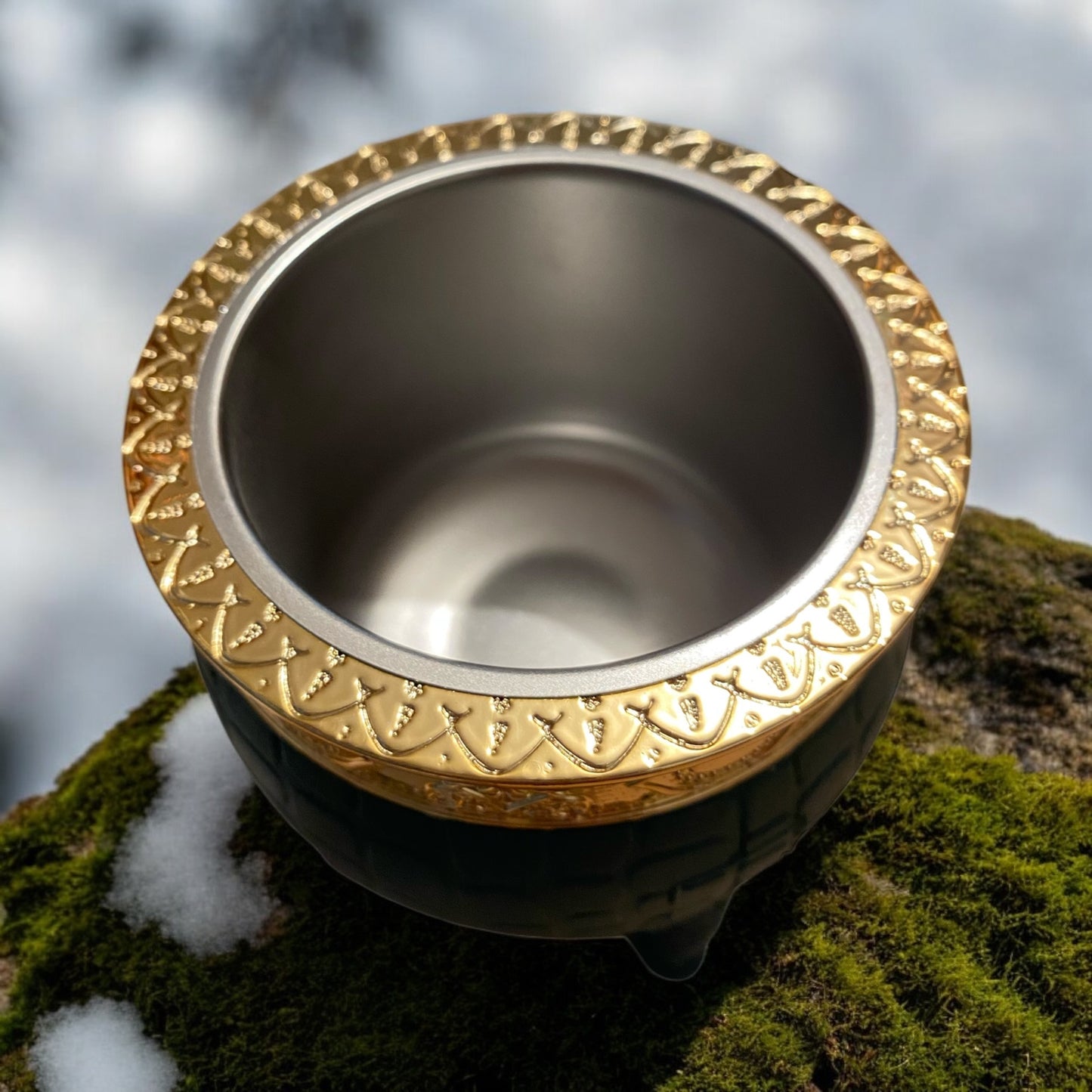 Green Steel Cup (Gold Plated)