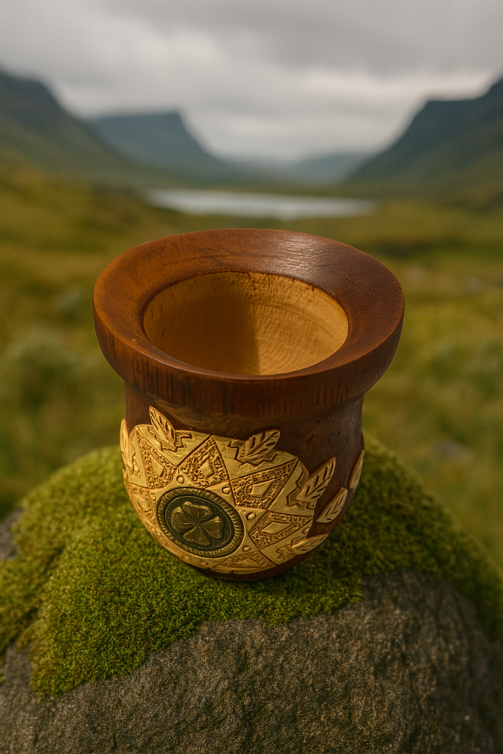 Brown Wooden Gourd